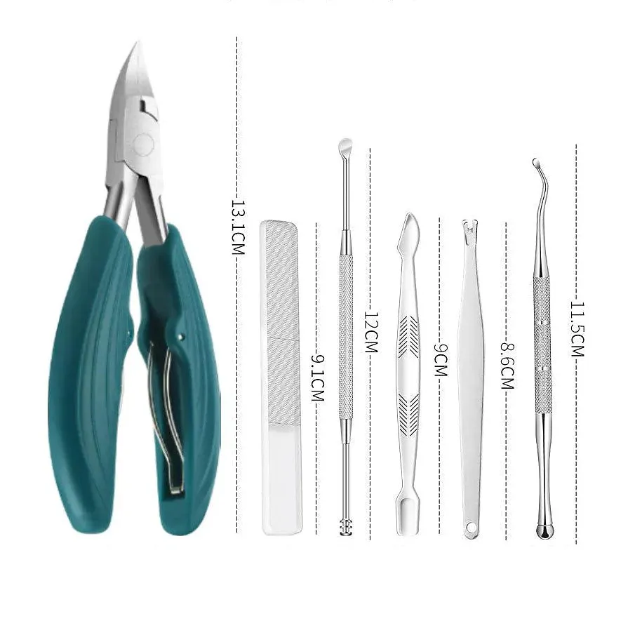 15-Piece: Nail Clipper Pedicure Set