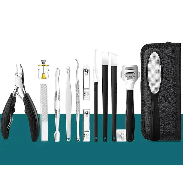 15-Piece: Nail Clipper Pedicure Set