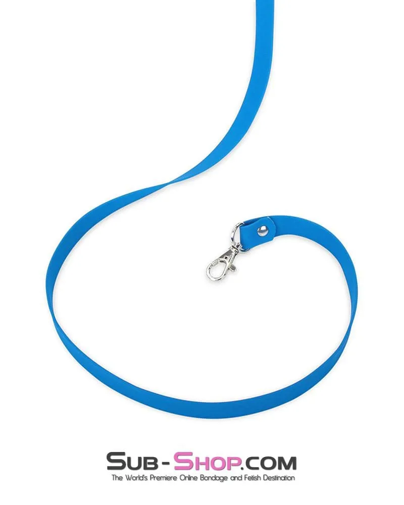 1718MQ      Tantric Blue Vegan Leather Long Leash
