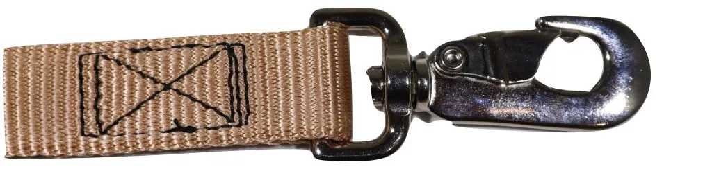 1" x 5.5 Ft Tan Pet Leash with Snap Hook and Comfort Hand Grip | PL105SNTNG