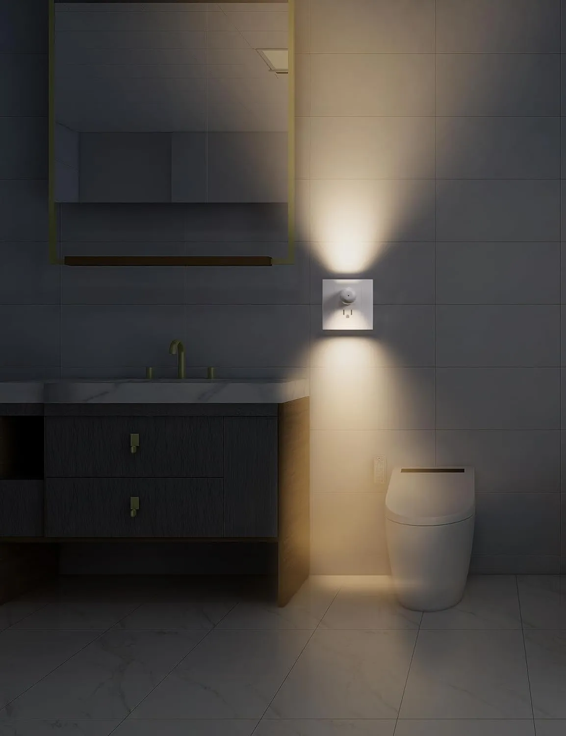 6-Pack LED Night Light Plug-in Wall Outlet Light, Warm White, Ambient Lighting for Bedroom, Bathroom, Nursery, Hallway, Kitchen