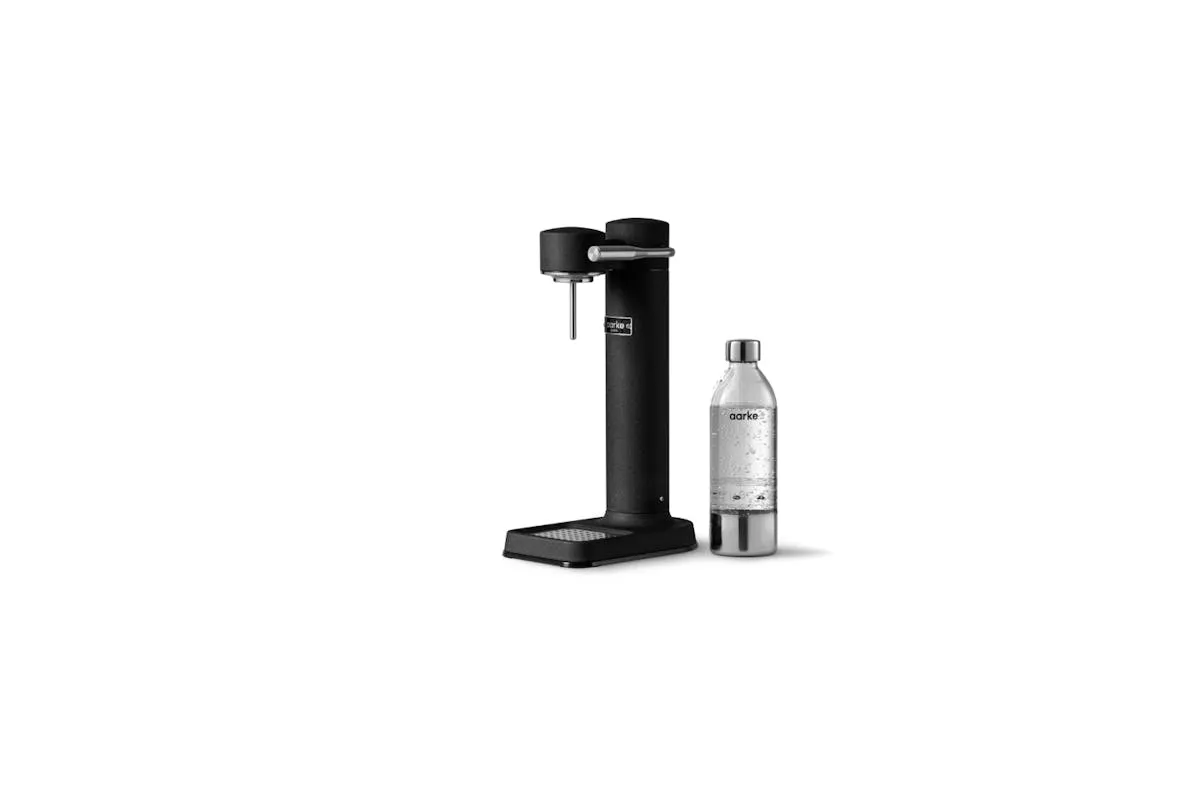 Aarke Carbonator 3 Sparkling Water Maker & CO2 Cylinder | Matte Black