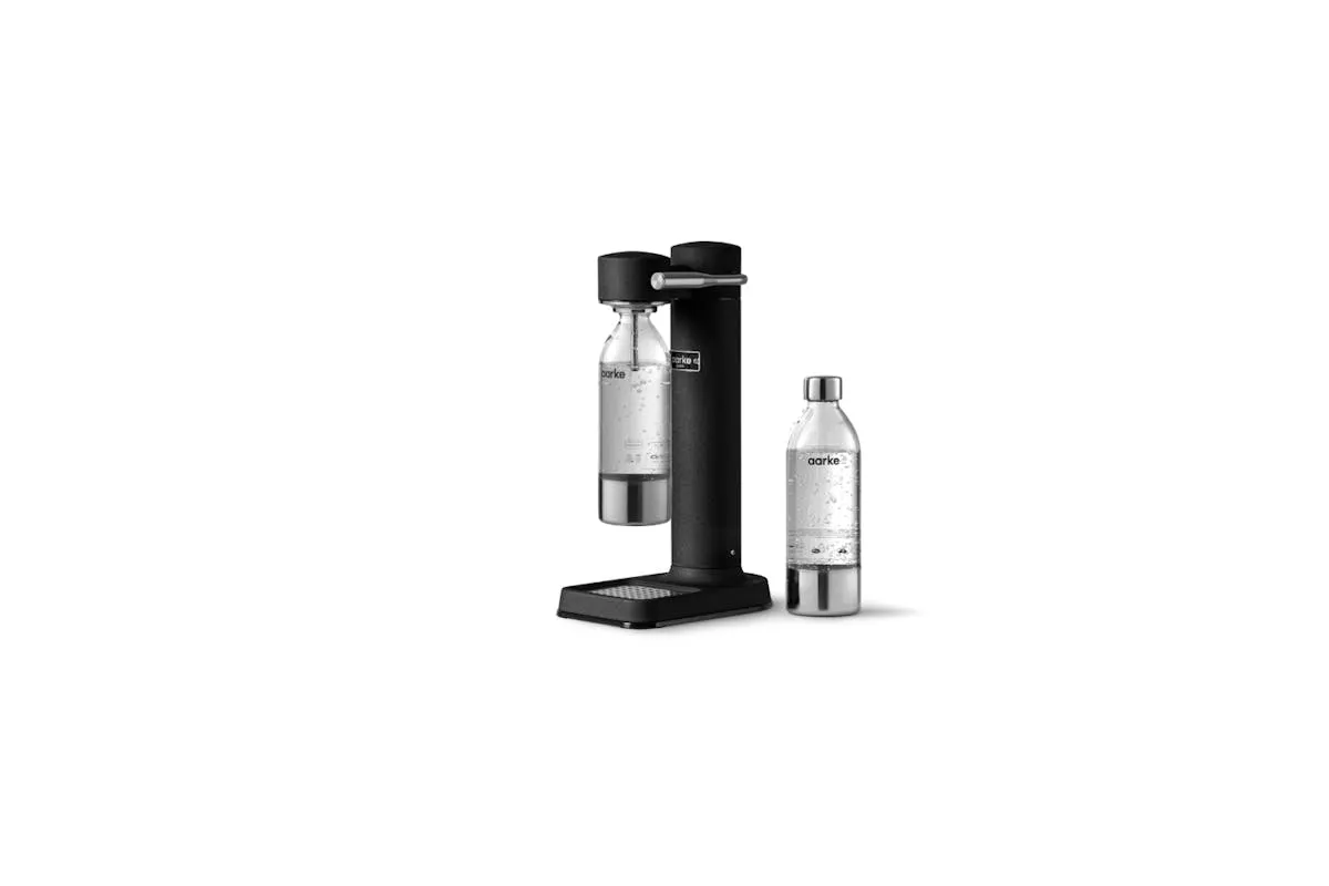 Aarke Carbonator 3 Sparkling Water Maker & CO2 Cylinder | Matte Black