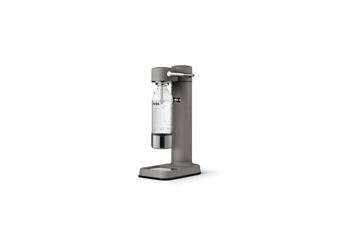 Aarke Carbonator 3 Sparkling Water Maker & CO2 Cylinder | Matte Grey