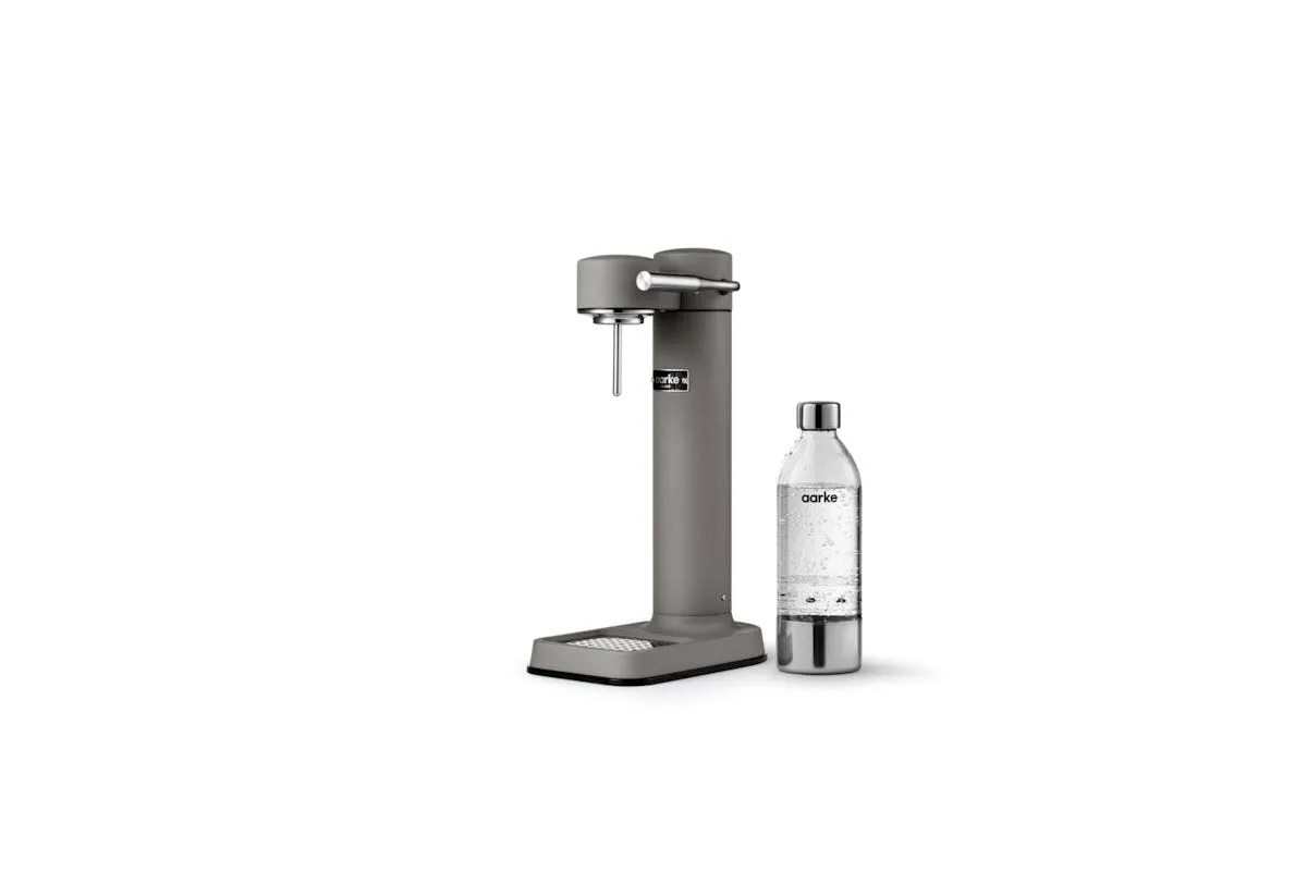 Aarke Carbonator 3 Sparkling Water Maker & CO2 Cylinder | Matte Grey