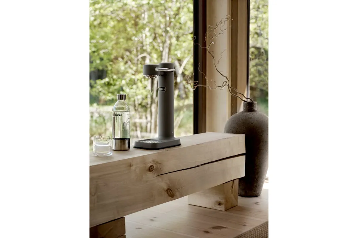 Aarke Carbonator 3 Sparkling Water Maker & CO2 Cylinder | Matte Grey
