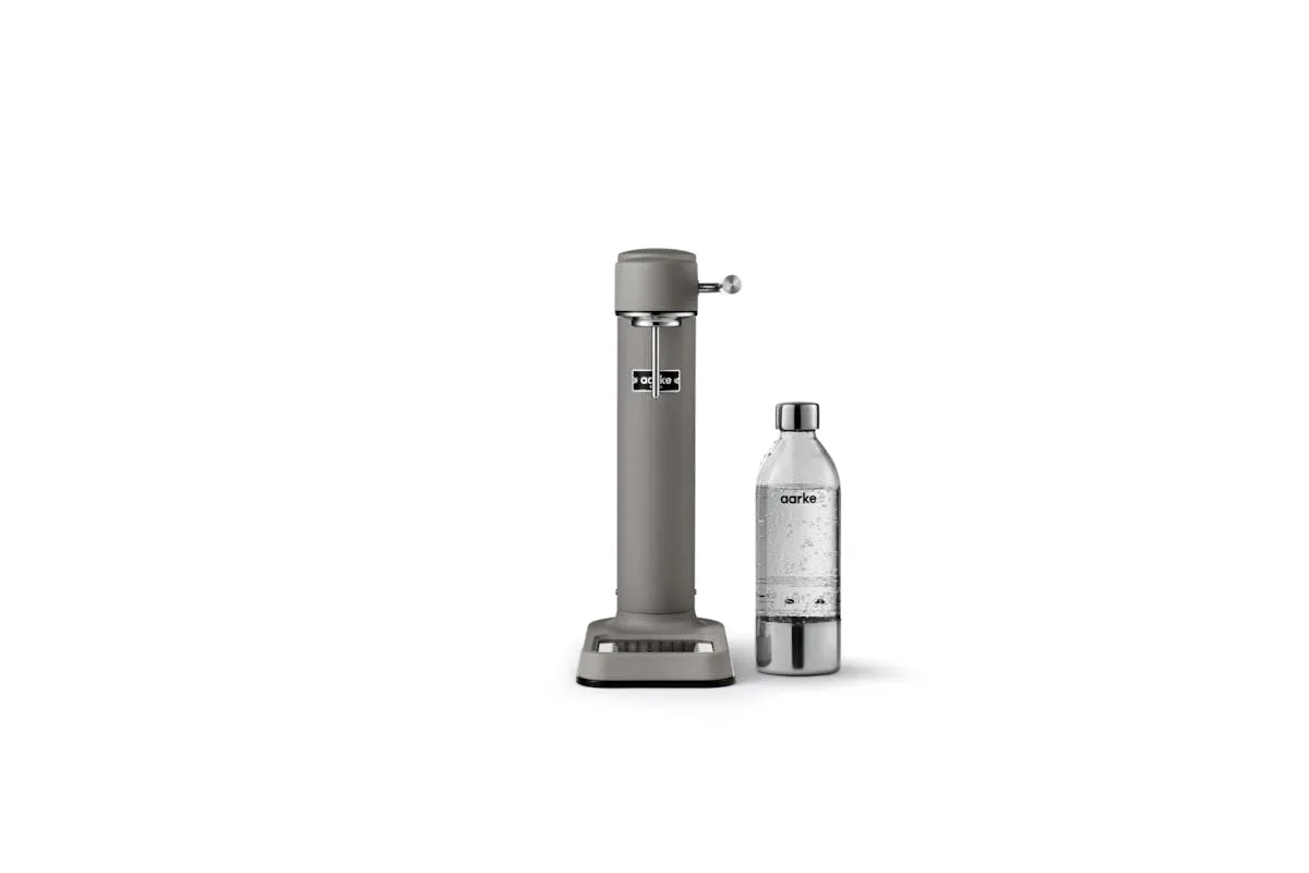 Aarke Carbonator 3 Sparkling Water Maker & CO2 Cylinder | Matte Grey