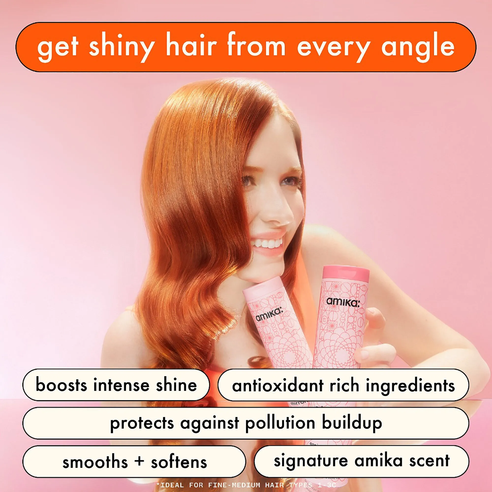 Amika Mirrorball Shampoo and Conditioner Duo - 9.2oz