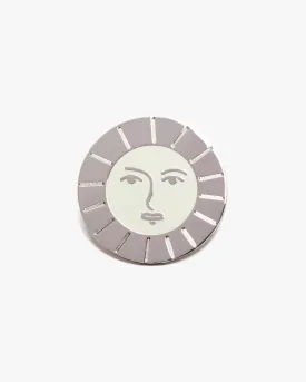 Artemis Silver Celestial Enamel Pin