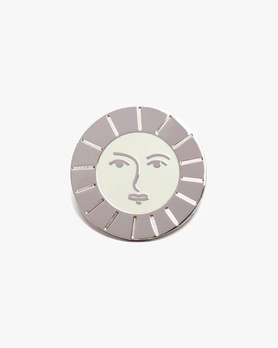 Artemis Silver Celestial Enamel Pin