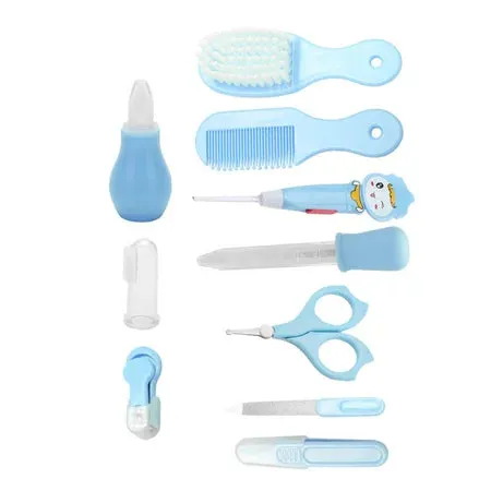 Babyjem 7-Piece Baby Grooming Set for Babies, Newborn, Blue, 0 Months 