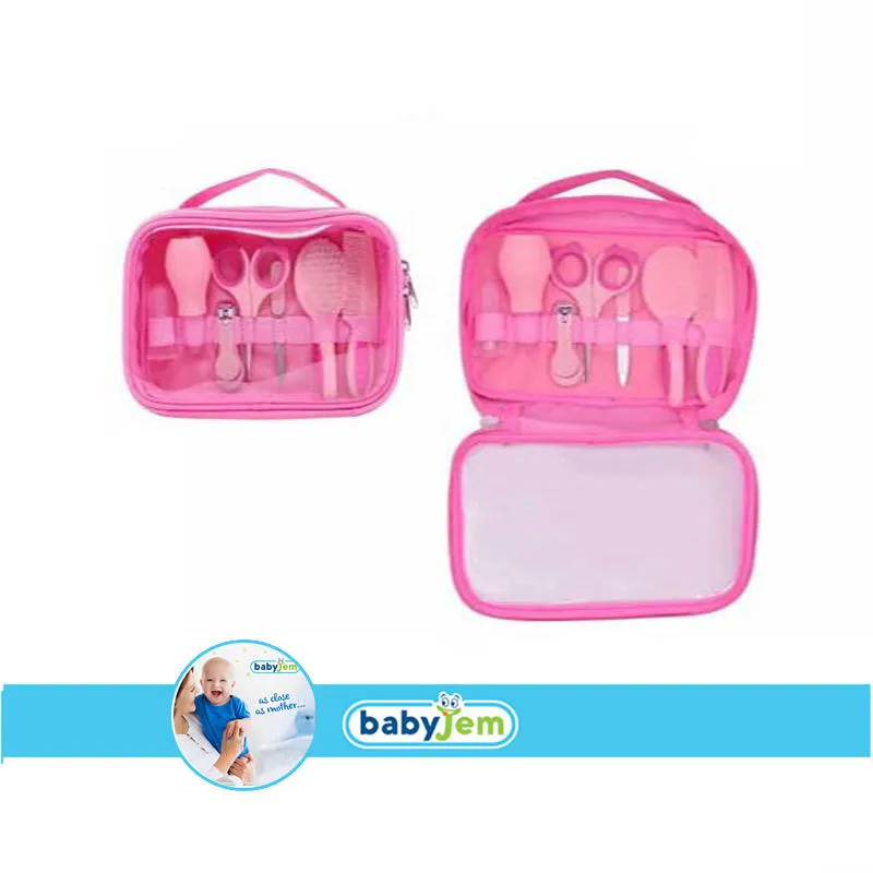 Babyjem 7-Piece Baby Grooming Set for Babies, Newborn, Blue, 0 Months 