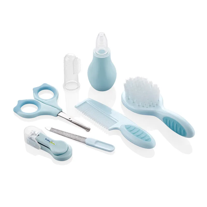 Babyjem 7-Piece Baby Grooming Set for Babies, Newborn, Blue, 0 Months 