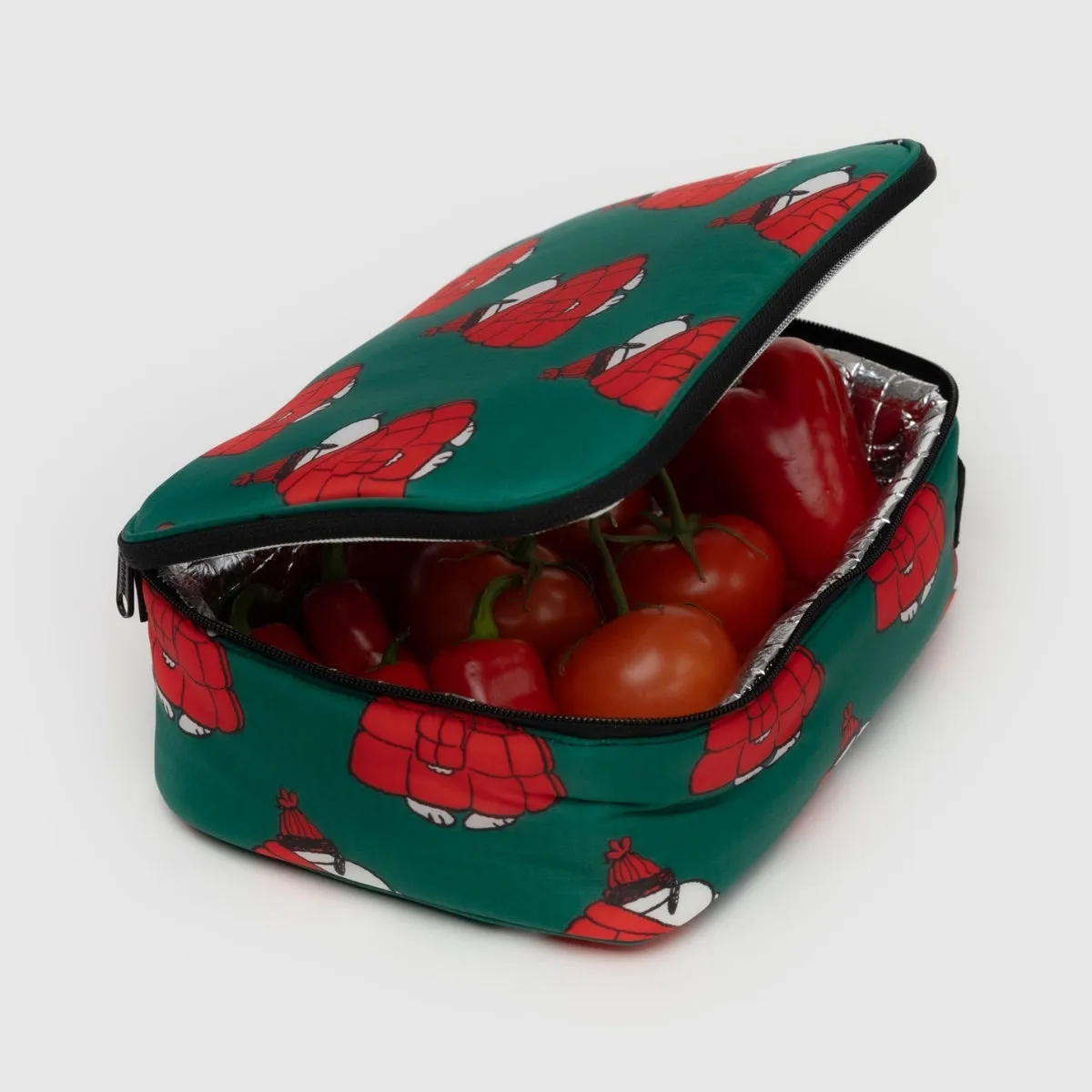Baggu Lunch Box in Puffer Snoopy Red