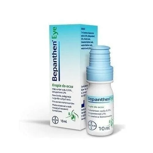 Soothing Eye Drops for Fatigue and Irritation with Sodium Hyaluronate and Dexpanthenol - Bepanthen
