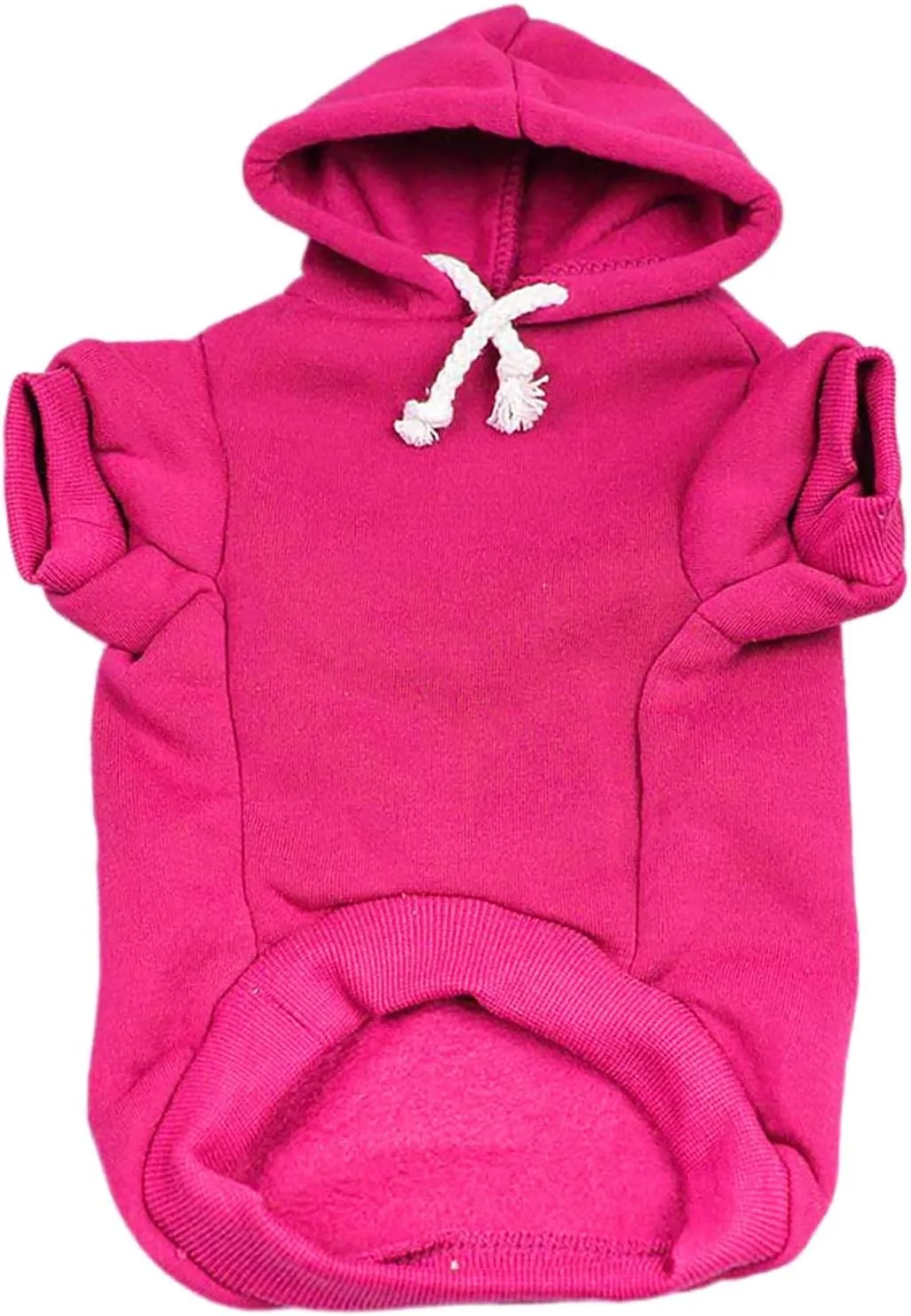 Big Brother (B&W) Dog Hoodie Fleece Lined Pullover Sweatshirt with Leash Hole (Hot Pink, X-Large 894)
