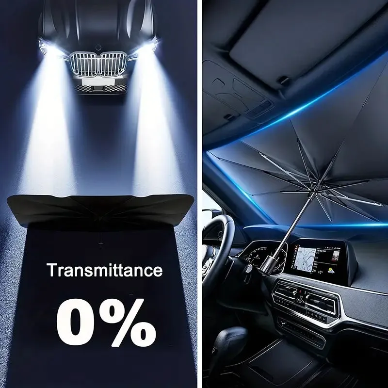 Car Windshield Sun Shade UV Rays and Heat Sun Visor Protector Foldable Reflector Umbrella