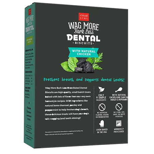 Cloud Star Wag More Bark Less Dental Biscuits Dog Treats