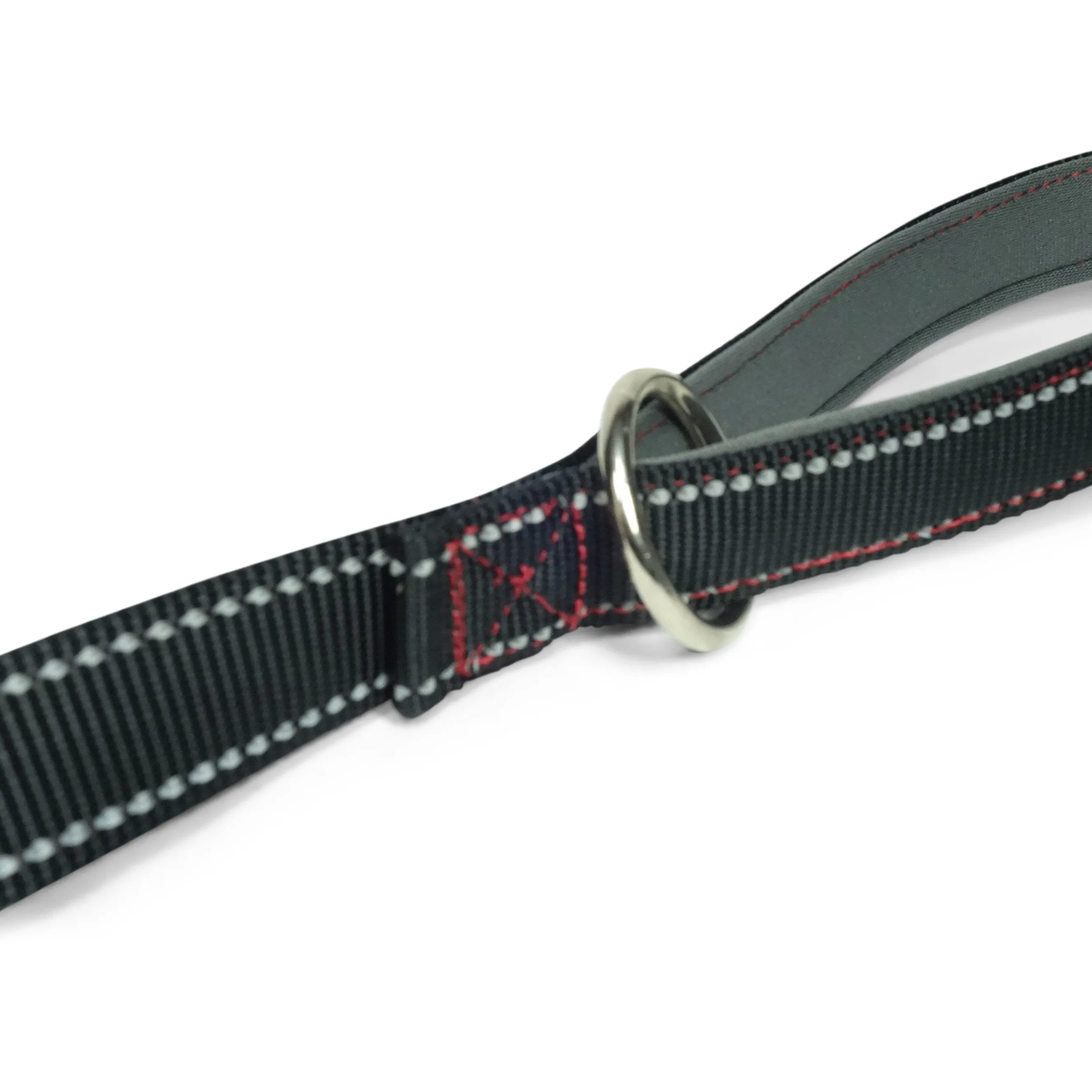 Copy of 24 Inch Padded Handle Leash with Reflective Webbing and O-Ring