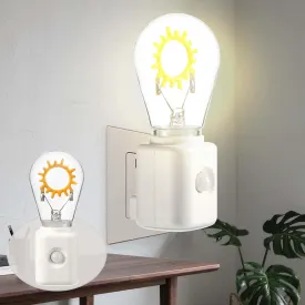 Dimmable LED Night Light with Motion Sensor, 2200K Warm White Plug into Wall, Auto Dusk to Dawn Activation, Adjustable Brightness for Kids, Bedroom, Bathroom, Kitchen