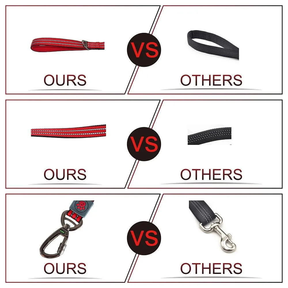 DOCO® VARIO Nylon Dog Leash with Reflective Thread 6ft