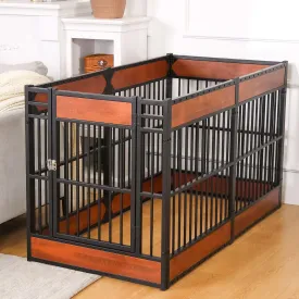 Dog Playpen, 31.5" Height Dog Pen Indoor, Heavy Duty, Safe and Sturdy, Furniture Style Puppy Pen