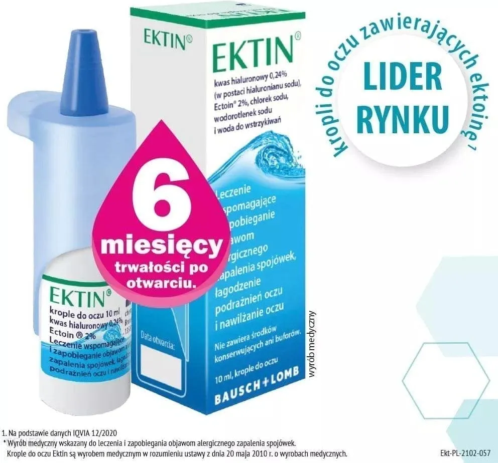 Ektin eye drops, hyaluronic acid, seasonal and perennial allergic conjunctivitis