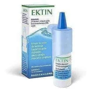 Ektin eye drops, hyaluronic acid, seasonal and perennial allergic conjunctivitis