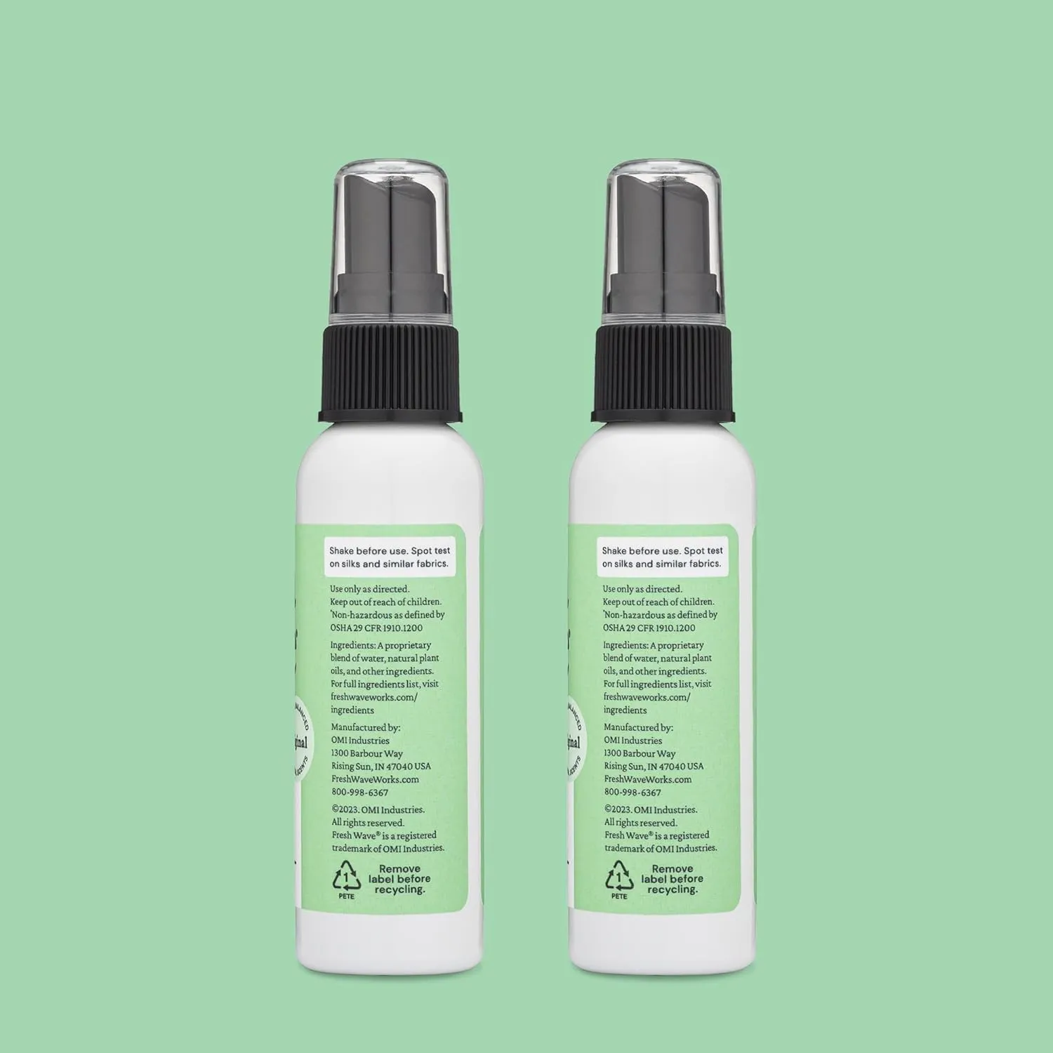 Fresh Wave Odor Eliminator Spray & Air Freshener, 2 fl. oz. Travel Size (Pack of 2)