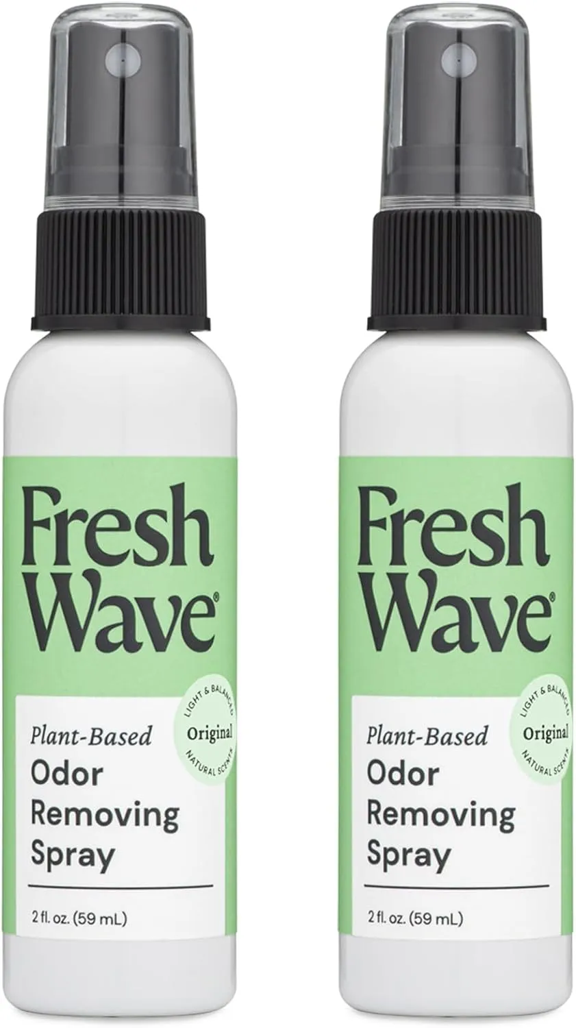 Fresh Wave Odor Eliminator Spray & Air Freshener, 2 fl. oz. Travel Size (Pack of 2)
