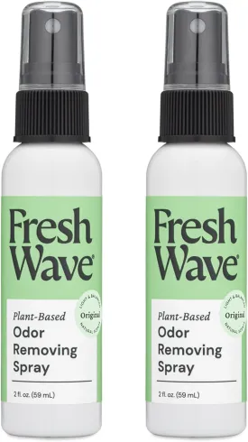 Fresh Wave Odor Eliminator Spray & Air Freshener, 2 fl. oz. Travel Size (Pack of 2)