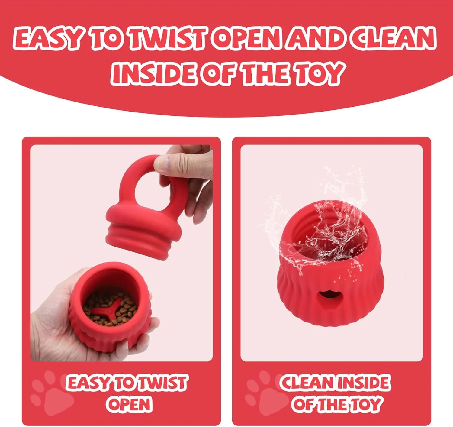 Interactive Dog Chew Toys,Pet Toys,Dog Slow Feeder,Dogs Puzzle Toy,Anxiety Stress Relief,Prevent Digestive Issues