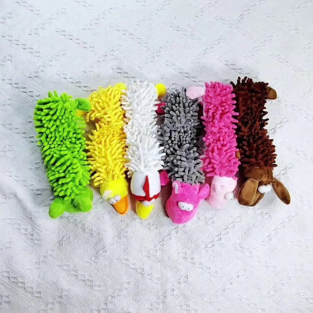 Interactive Plush Dog Toy with Squeaker - Chew & Dental Training