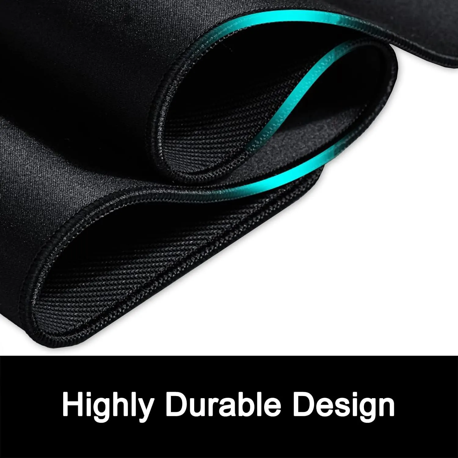ITNRSIIET 10 Pack Mouse Pad with Stitched Edge Premium Textured Square Mouse Mat Washable Non-Slip Rubber Base Smooth Precise Operation Desktop Protection Mat, 10.28.30.12 inches, Black