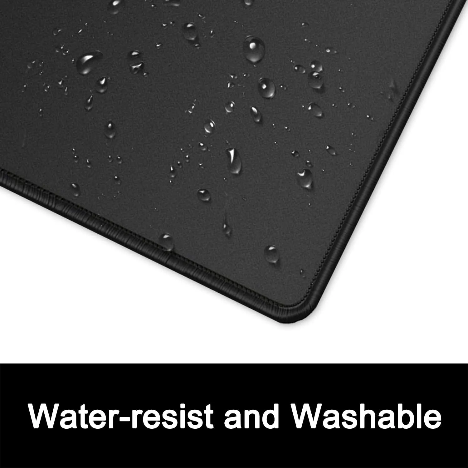 ITNRSIIET 10 Pack Mouse Pad with Stitched Edge Premium Textured Square Mouse Mat Washable Non-Slip Rubber Base Smooth Precise Operation Desktop Protection Mat, 10.28.30.12 inches, Black