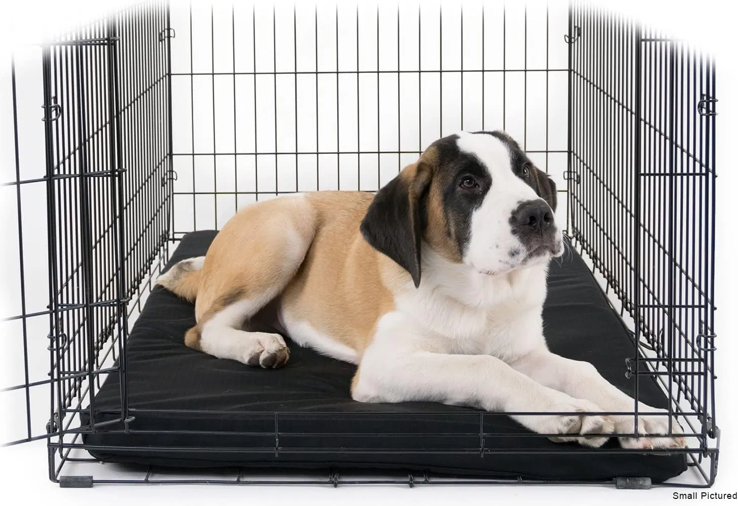 K9 Ballistics Tough Rip-Stop Orthopedic Dog Bed - Durable, Removable, Washable Cover, Kennel Pad Fits in Crate, X-Large 47"x29", Light Gray Velvet
