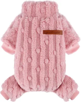 Kosiyi Dog Sweaters for Small Dogs Girl Boy Valentine's Day Dog Clothes, Dog Sweater Spring Winter Turtleneck Pullover Chihuahua Thick Warm Dog Pajamas, Cold Weather Fleece Outfit, Puppy Pjs, Onesies