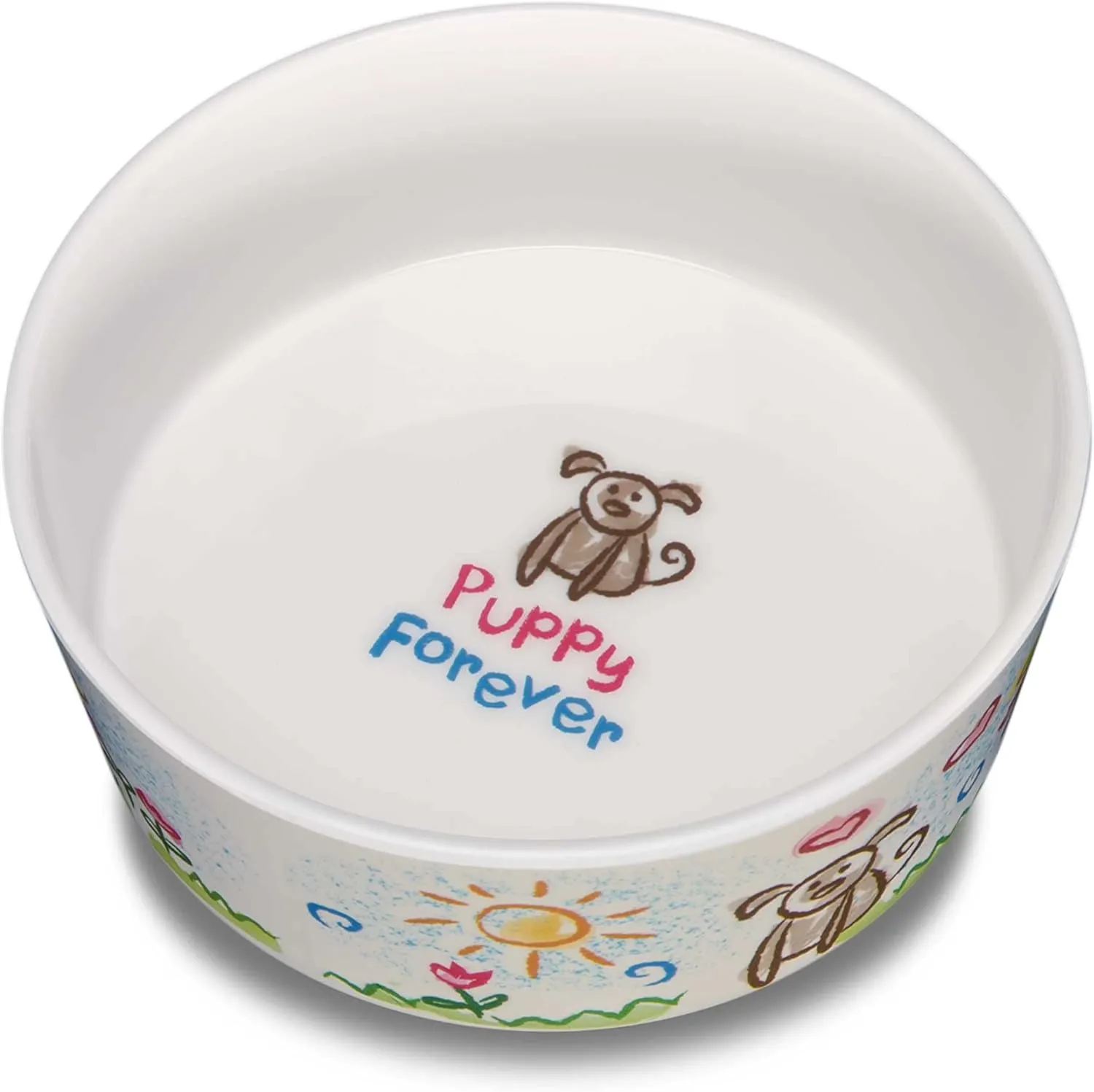 Loving Pets Dolce Moderno Puppy Forever Dog Bowl, Small