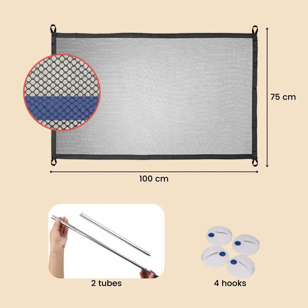Mesh Pet Barrier Safety Net, Outdoor/Indoor, 100x75cm, Generic