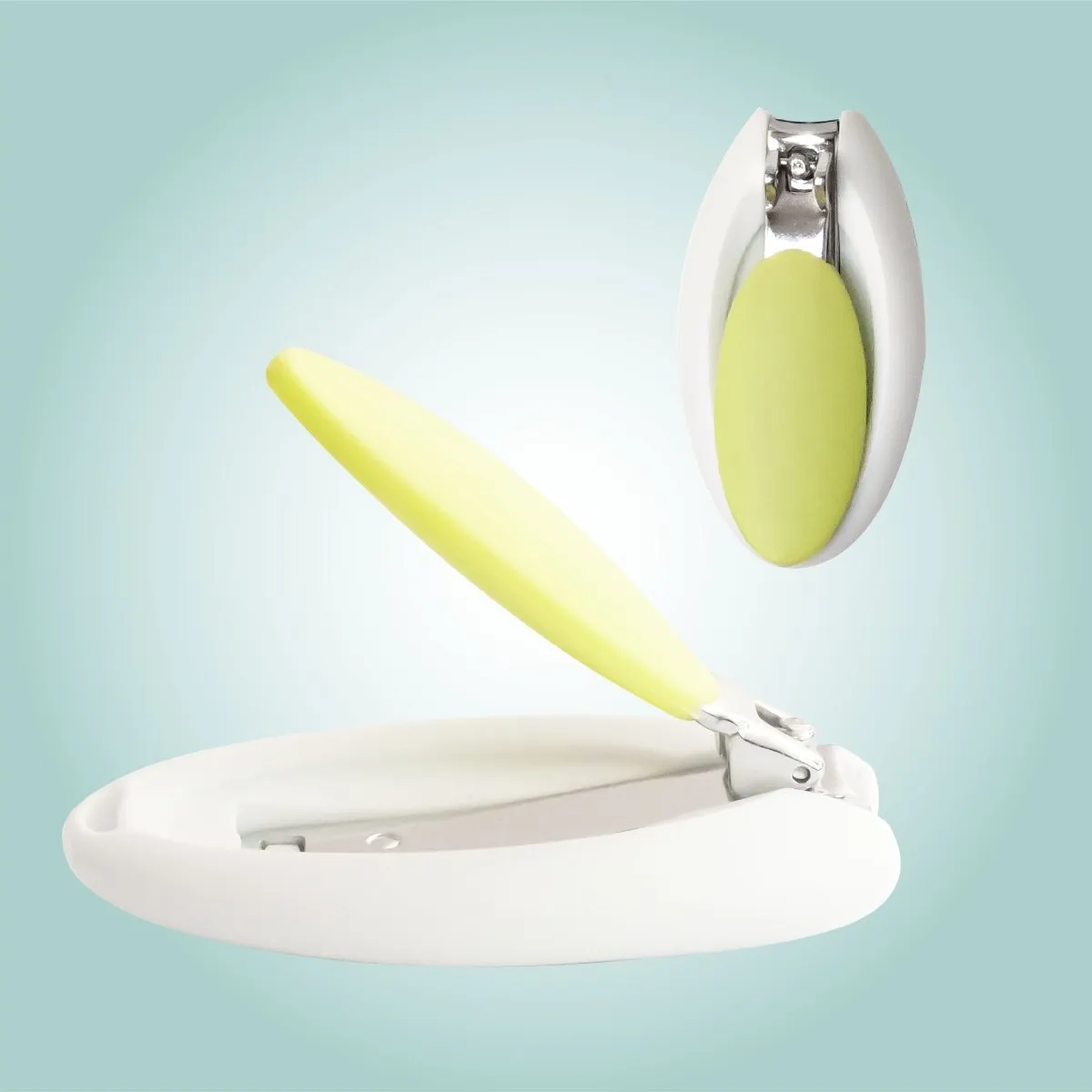 Moon Nail Clipper & File Grooming White & Green