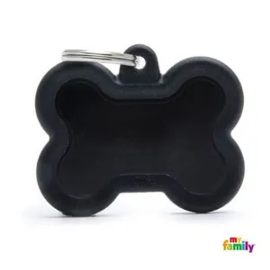 MyFamily Hushtag Collection Bone Aluminum & Rubber Black