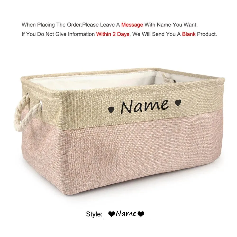 Personalized Pet Toy Basket