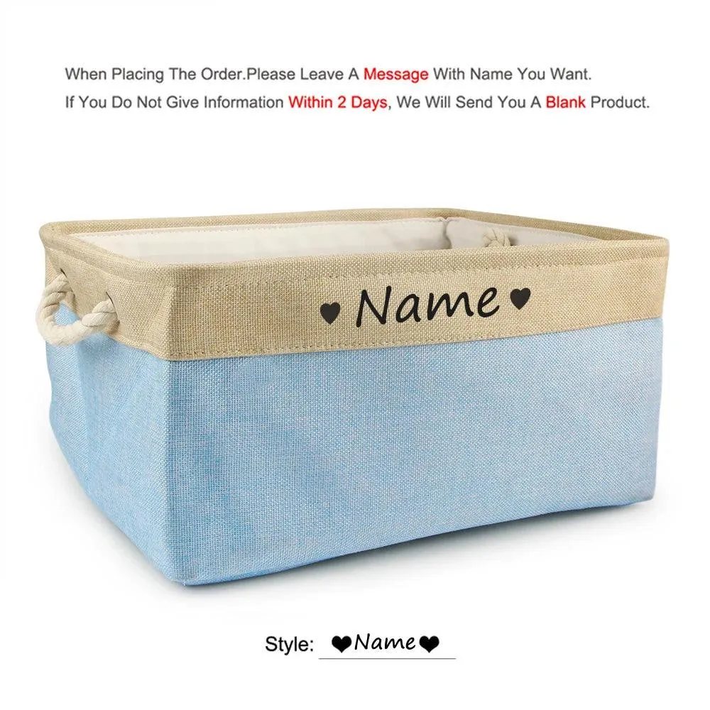 Personalized Pet Toy Basket