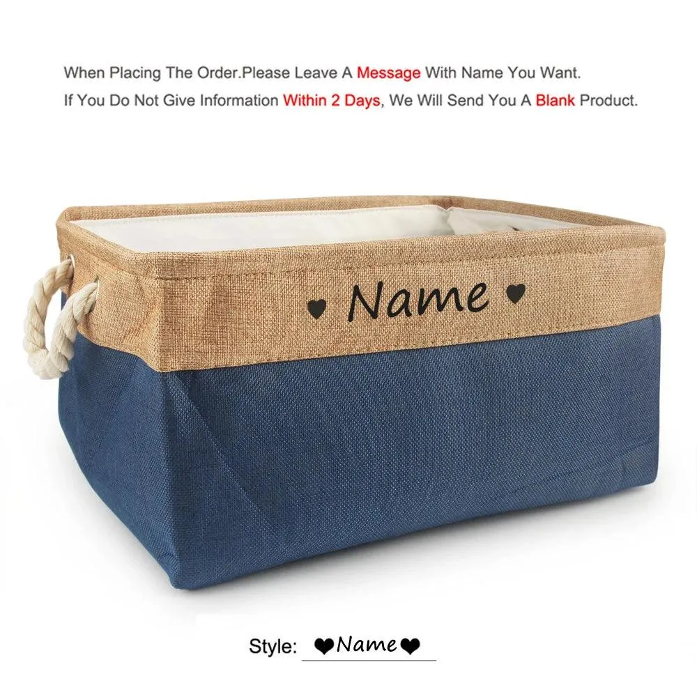 Personalized Pet Toy Basket