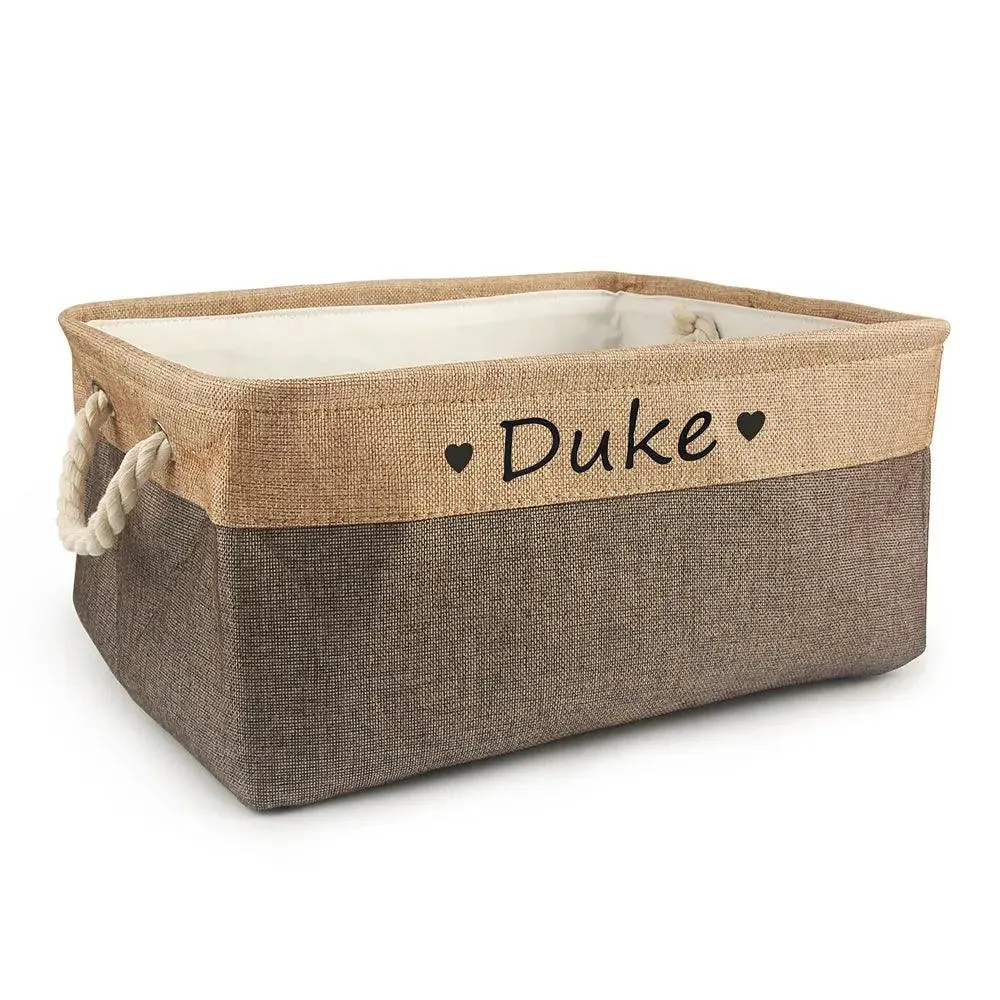Personalized Pet Toy Basket