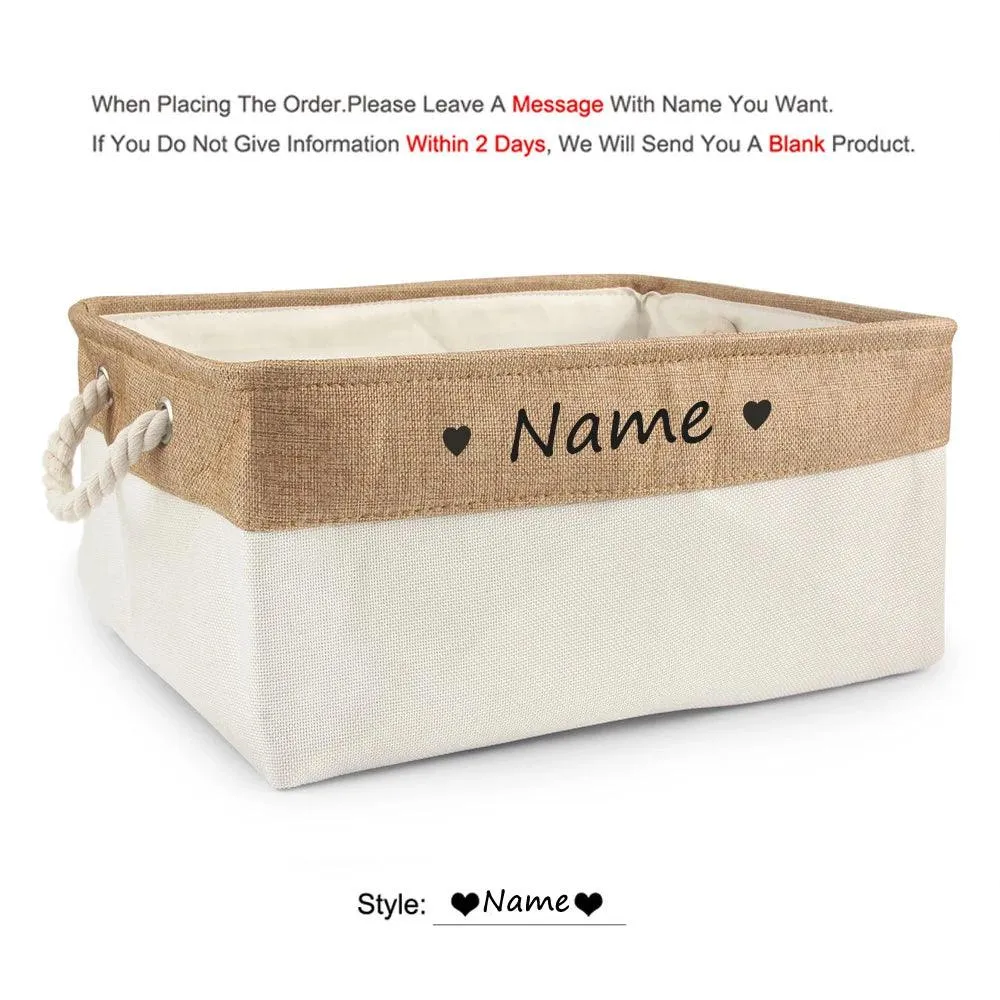 Personalized Pet Toy Basket