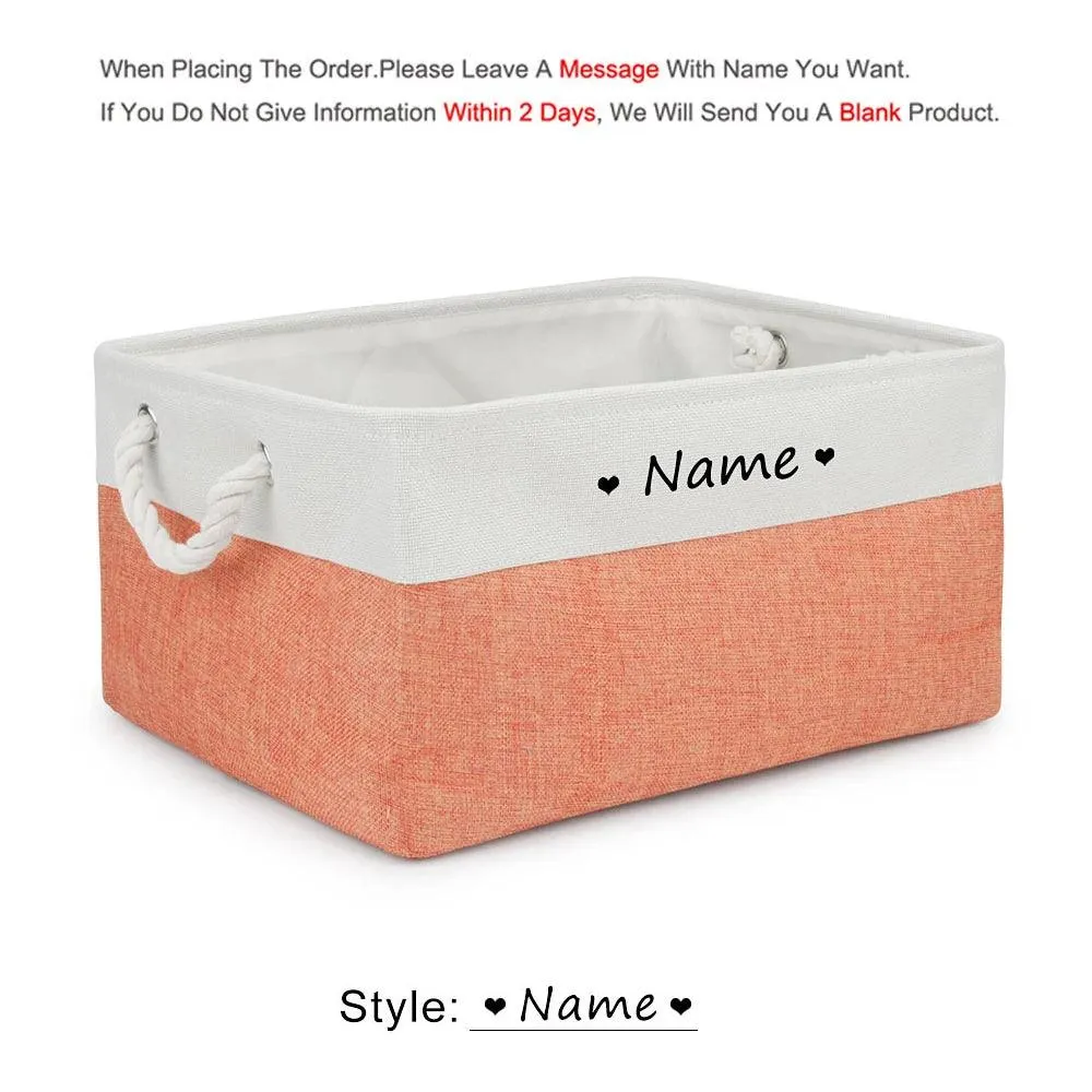 Personalized Pet Toy Basket