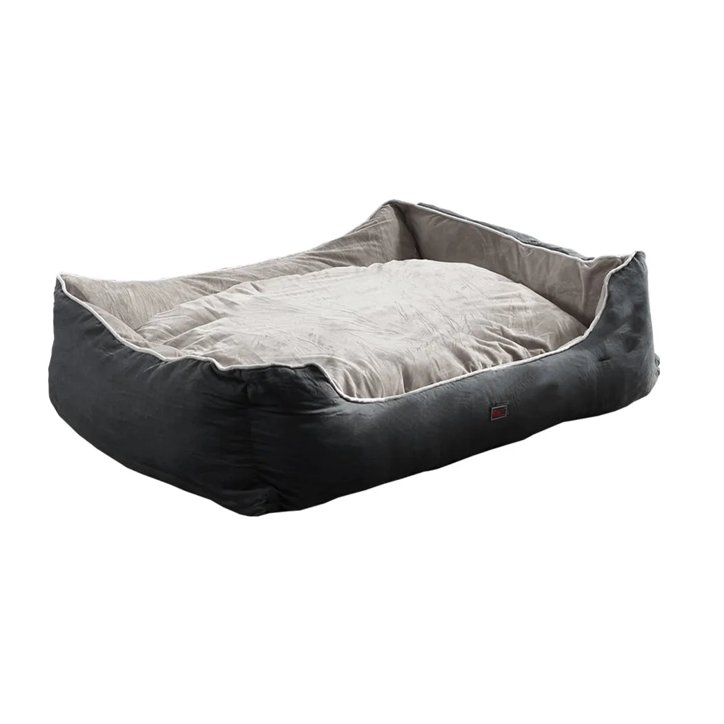 Pet Bed Mattress Dog Cat Pad Mat Puppy Cushion Soft Warm Washable M Grey