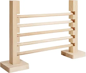 Rabbit Agility Training Bar - Height Adjustable Jump Hurdle Equipment, Sturdy Wooden Bunny Exercise Obstacle