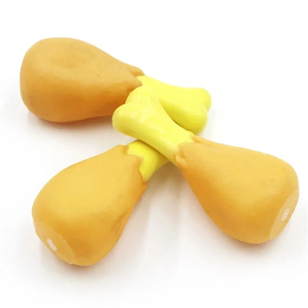 Rubber Chicken Leg Squeaky Pet Toy